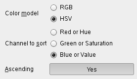 The “Sort Palette”dialog