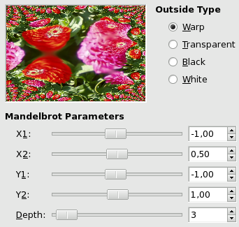 “Fractal trace” filter options