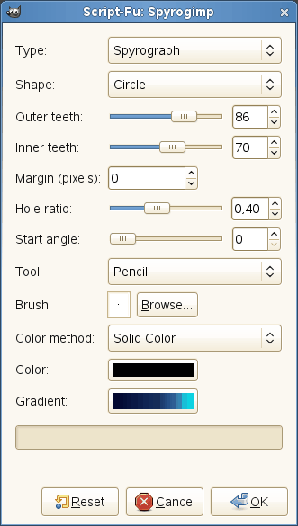 “Spyrogimp” options