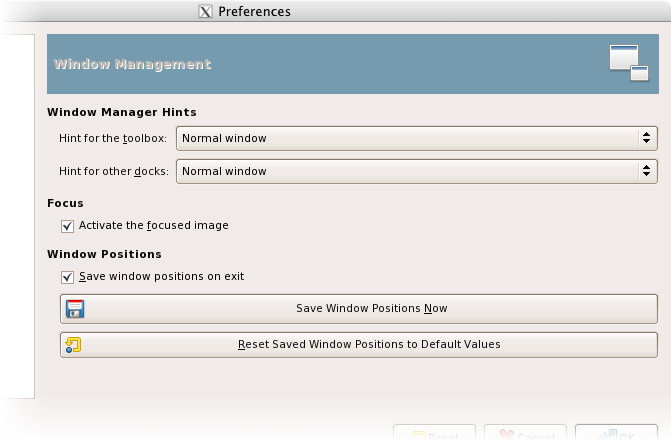 Window Management Preferences
