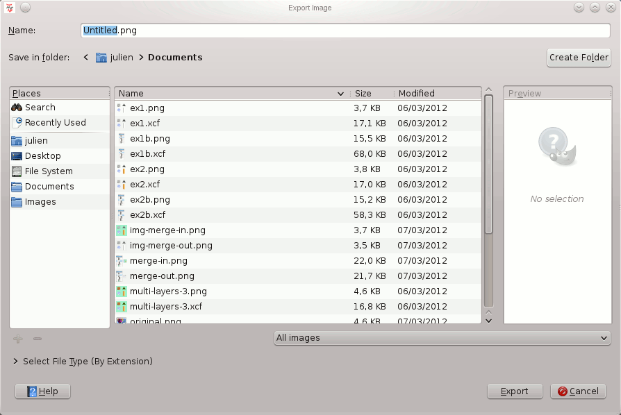 Export Image Dialog